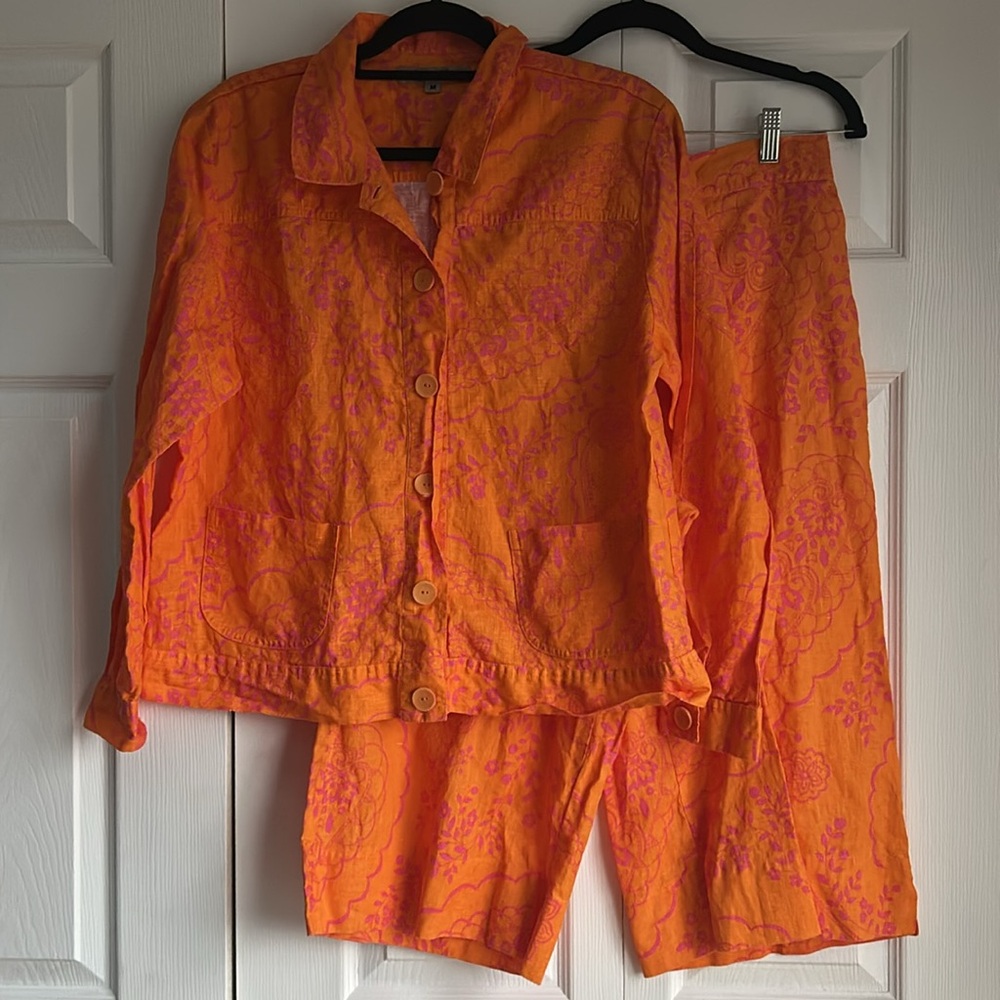 Flax Linen Lagenlook Matching Set